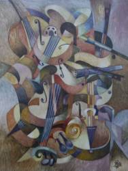 Virtuóz hegedűjáték 2 (50x70